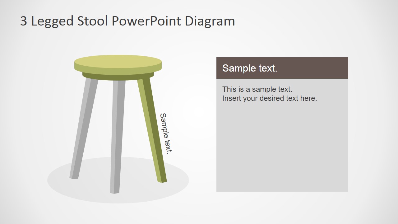 3Legged Stool PowerPoint Diagram SlideModel