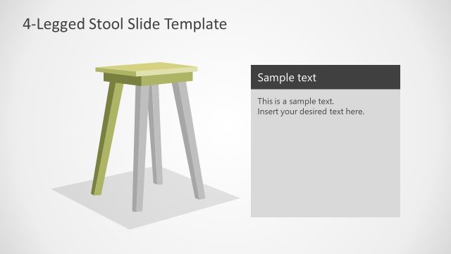 Editable 4-Legged Stool Diagram with Text