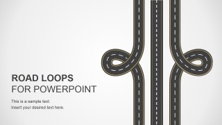Road Loops Illustration Design for PowerPoint