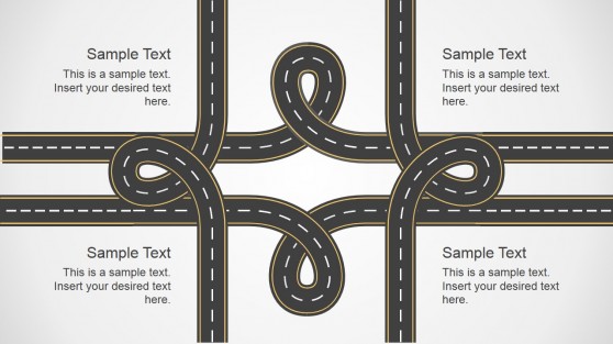 Road Knots PowerPoint Graphic