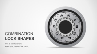Combination Lock Illustration Design for PowerPoint
