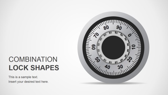 Combination Lock Shapes for PowerPoint