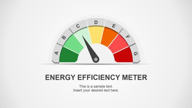Energy Efficiency Meter Shapes for PowerPoint