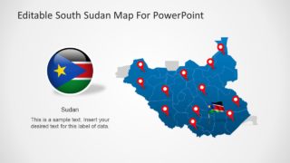South Sudan PowerPoint Map