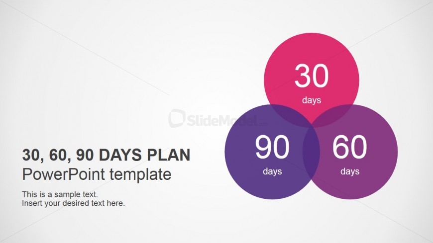 PowerPoint Cover Slide for 30 60 90 Days Plan