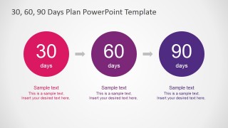 30 60 90 Days Plan PowerPoint Diagram