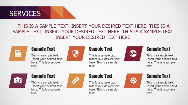 Small Business Service Description with PowerPoint Icons