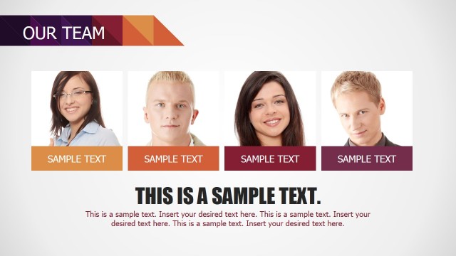 Our Team Small Business Deck Section