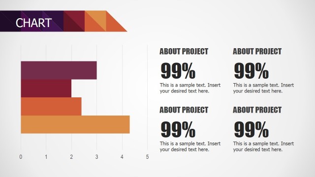 Horizontal Data Driven Bar Chart for Small Business Deck