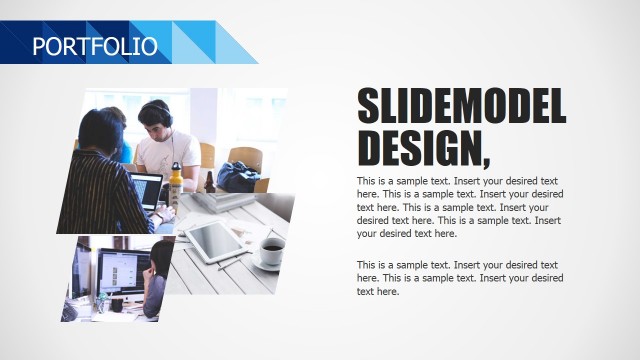 Portfolio Section Business Deck for PowerPoint