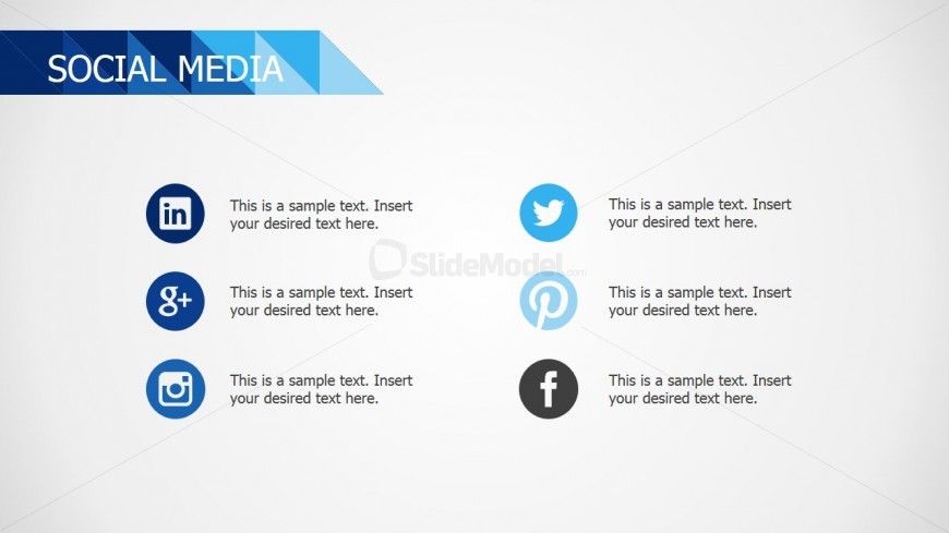 PPT Blue Deck Social Media Slide Design