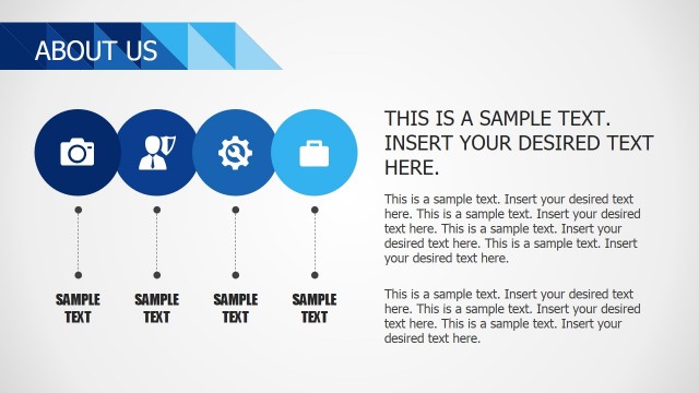 Business Four Steps Process With Icons