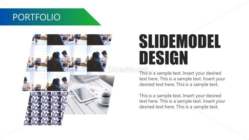 Portfolio Slide for Presentation - Small Business PPT Template