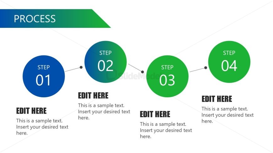 4 Step Process PPT Slide 