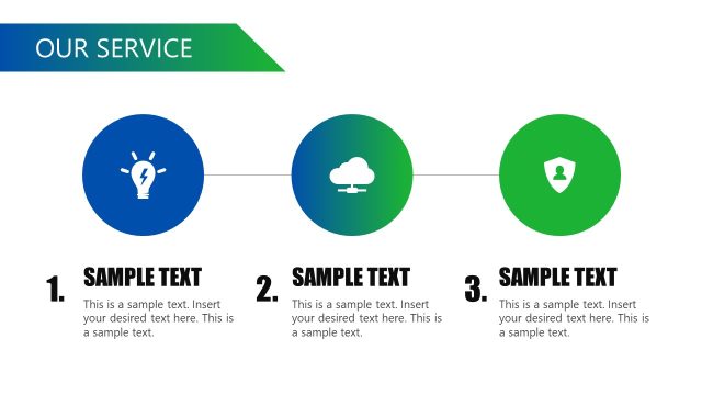 Our Services Slide with Infographics