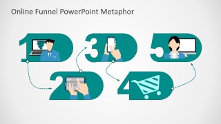 PowerPoint Shapes Metaphor of Sales Process