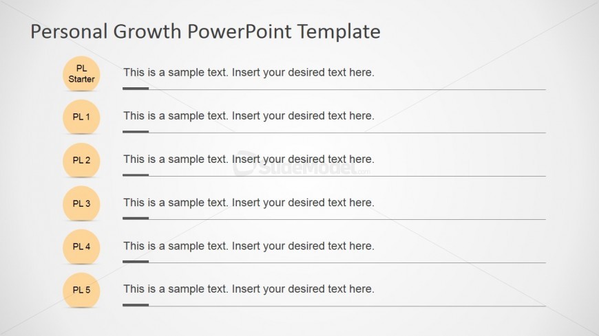 PowerPoint Personal Development Plan Diagram