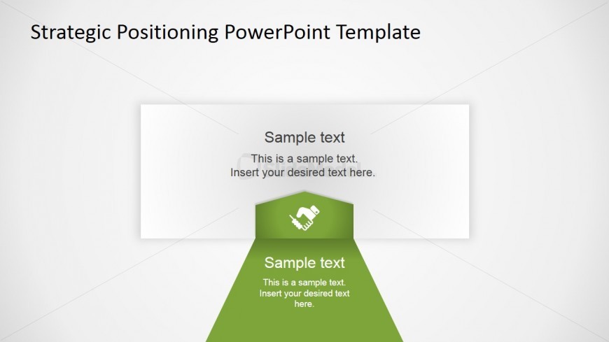PowerPoint Strategy Quadrant Flat Arrows Design