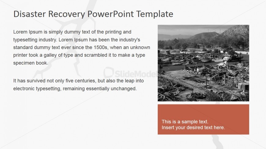 PowerPoint Slide Featuring Earthquake Disaster
