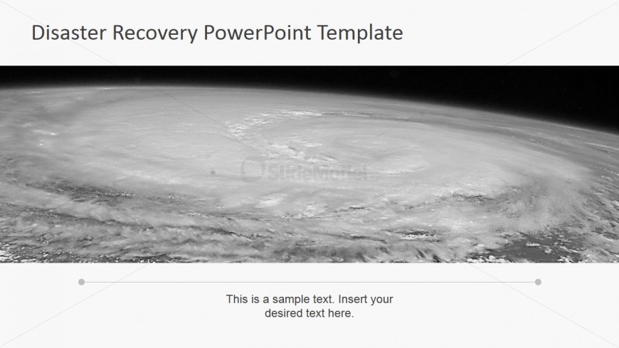 PowerPoint Background Photo of Hurricane from Space