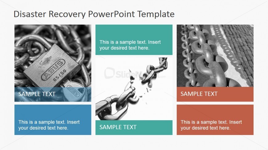 PowerPoint Slide with Padlocks and Chains Photos