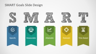 PowerPoint Vertical Banners for SMART Goal Settings Presentations