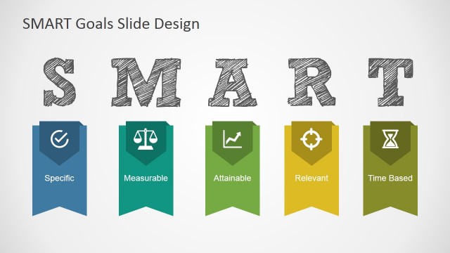 SMART Goals Slide Design for PowerPoint