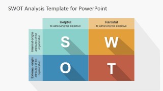 Flat Design SWOT Matrix PowerPoint Template