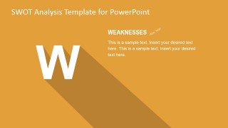 Weaknesses TOWS PowerPoint Slide