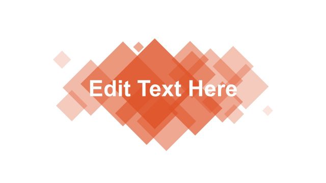 Rhombus Cover Template in Orange