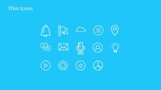PowerPoint Thin Icons Featuring Technology
