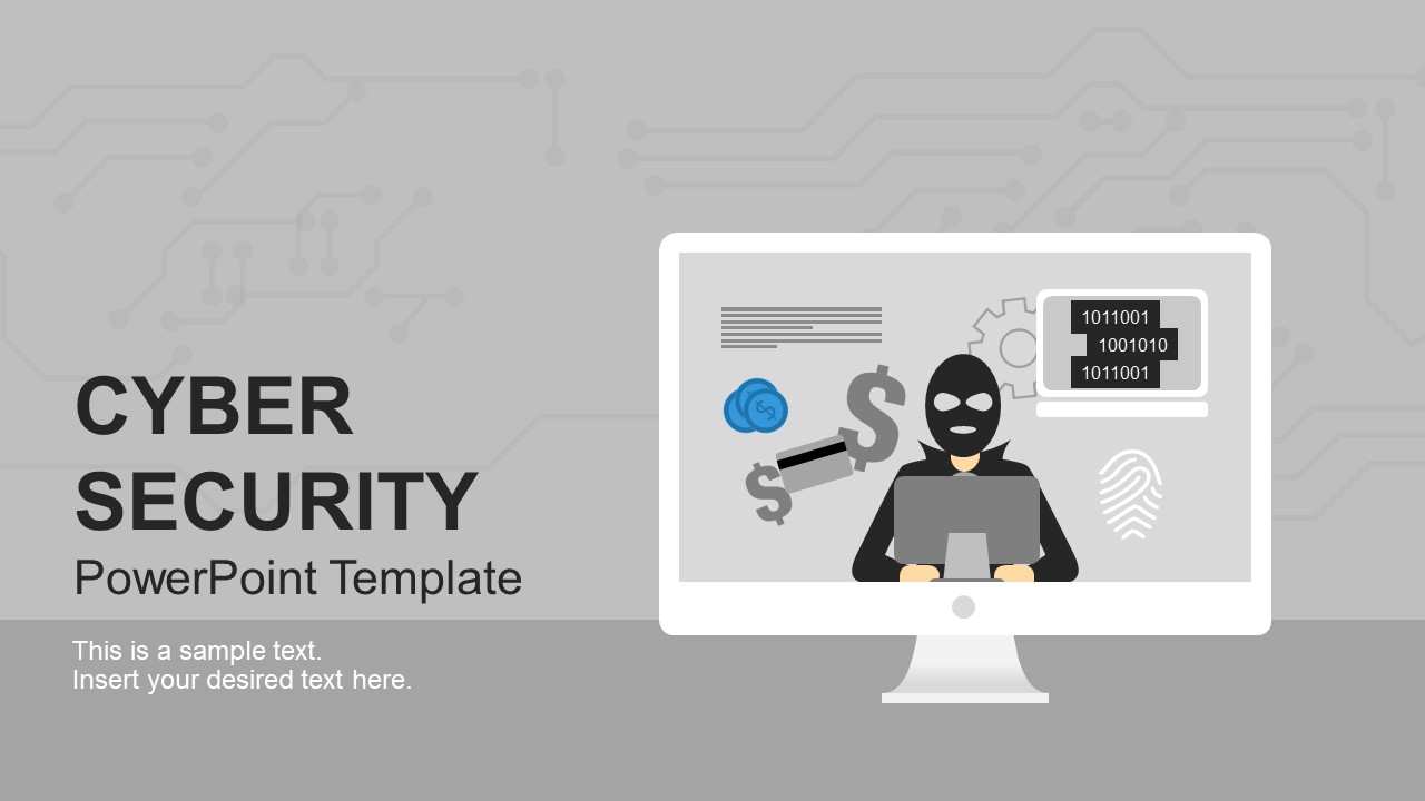 Cyber Crime PowerPoint Template SlideModel