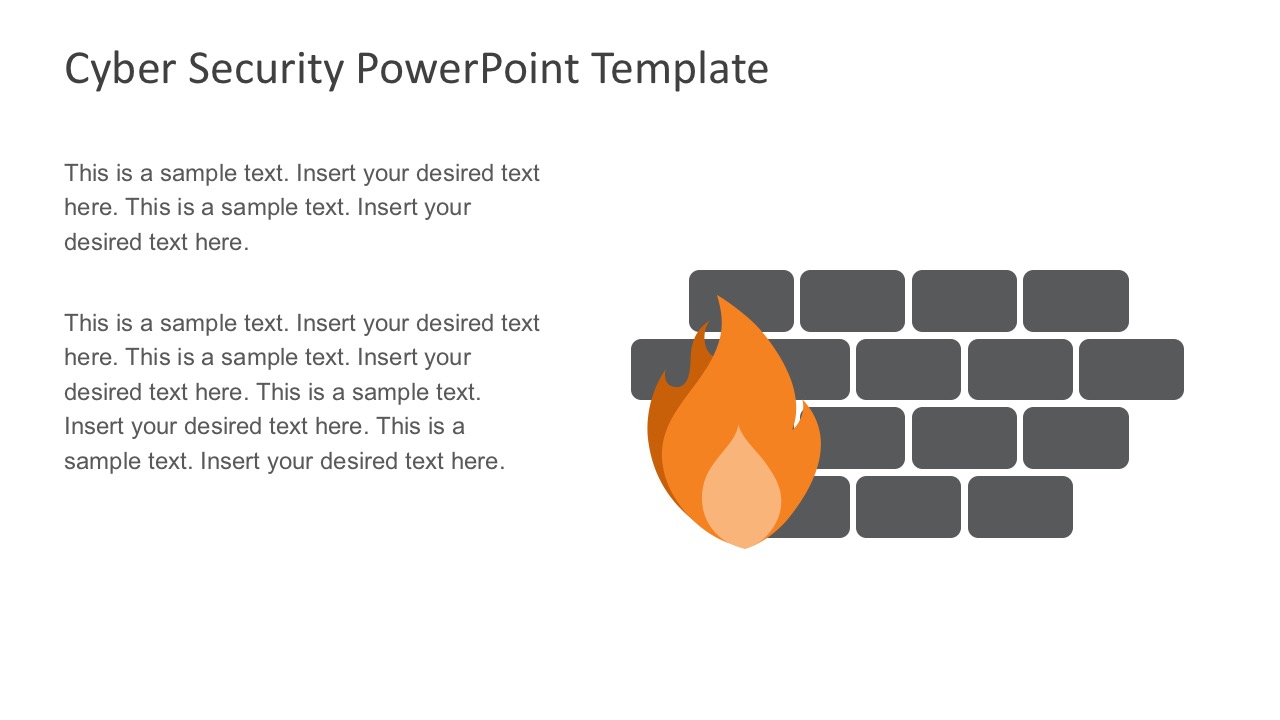Editabe Firewall Cyber Security PowerPoint Slides