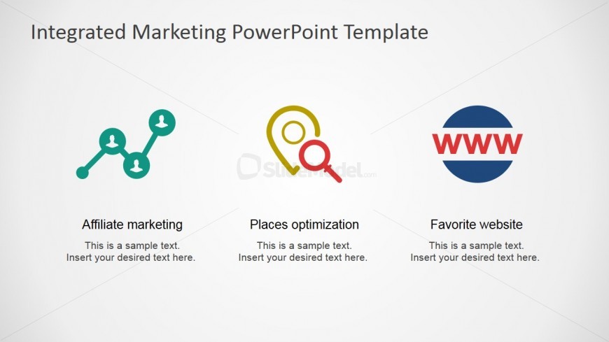 PowerPoint Shapes Referencing Affiliate Marketing, Local Optimization and Favorites