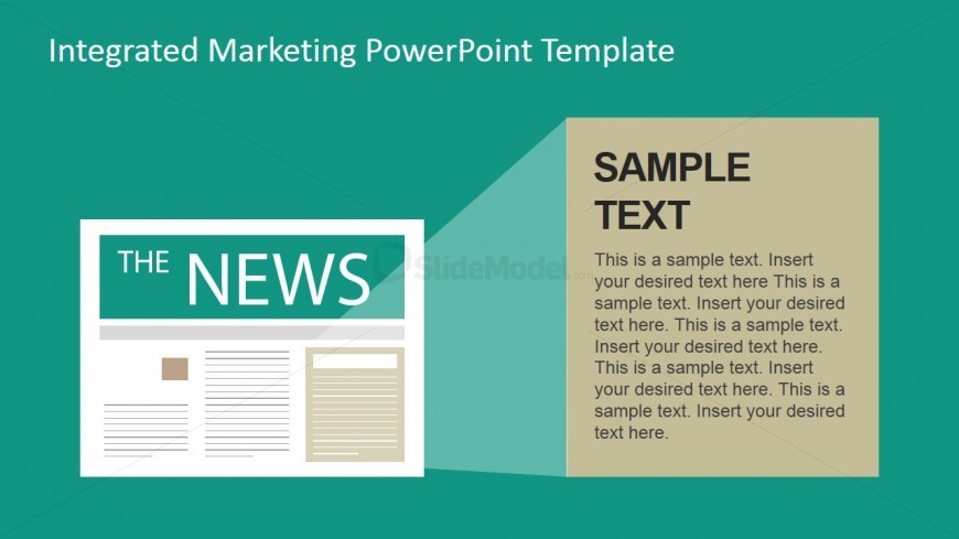 PowerPoint Shapes of a Newspaper