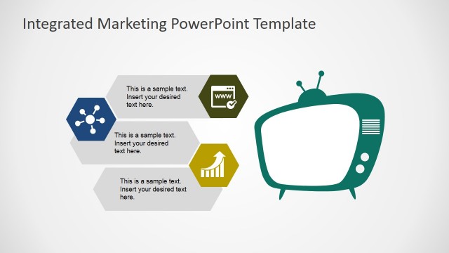 Television Marketing Channel PowerPoint Shapes