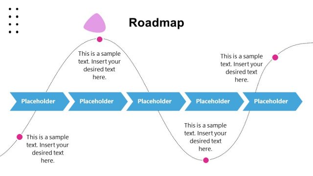 Curved Roadmap PowerPoint in Business Presentation