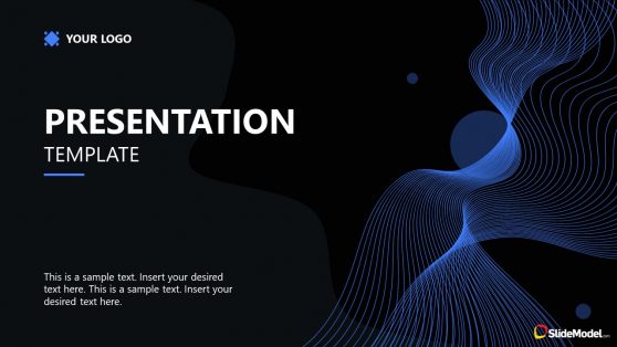 dark theme presentation template