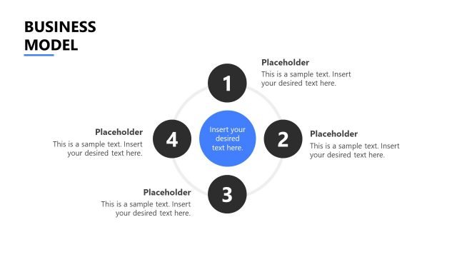 4 Step Model Startup Pitch Deck Template