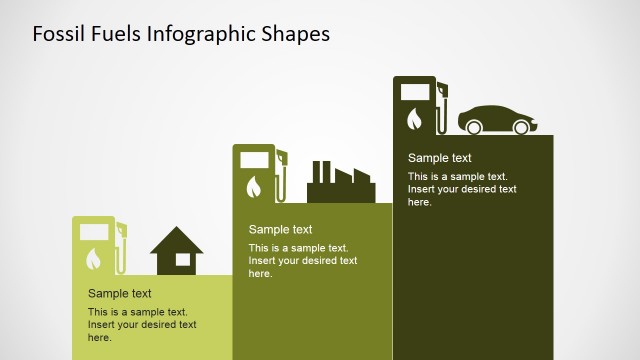 Gas Consumption Infographic for PowerPoint