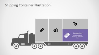 PowerPoint Transportation Infographic Money Step Highlighted