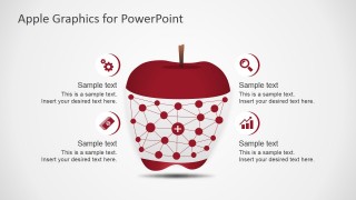 PowerPoint Graph Clipart within Apple Shape