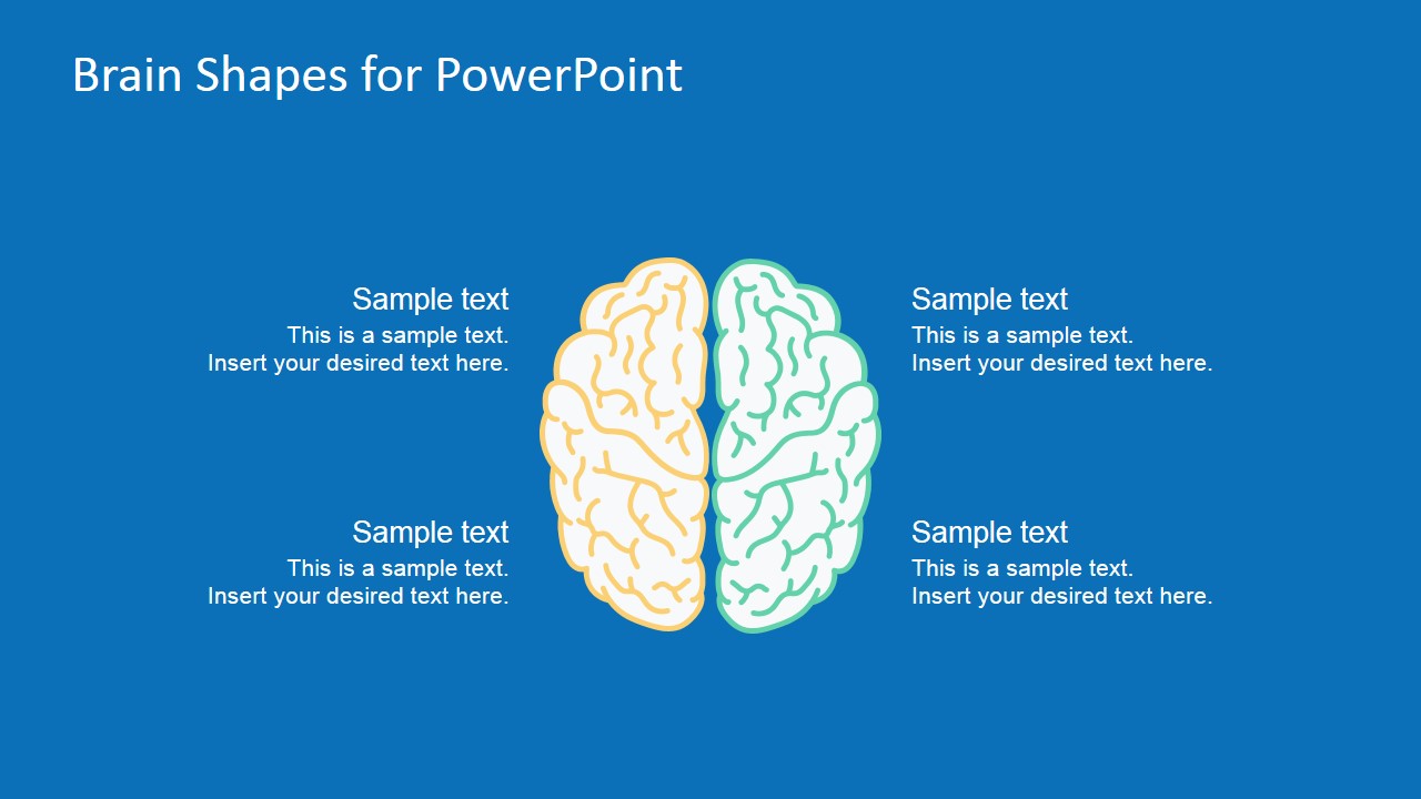 Brain PowerPoint Template For Problem Solving