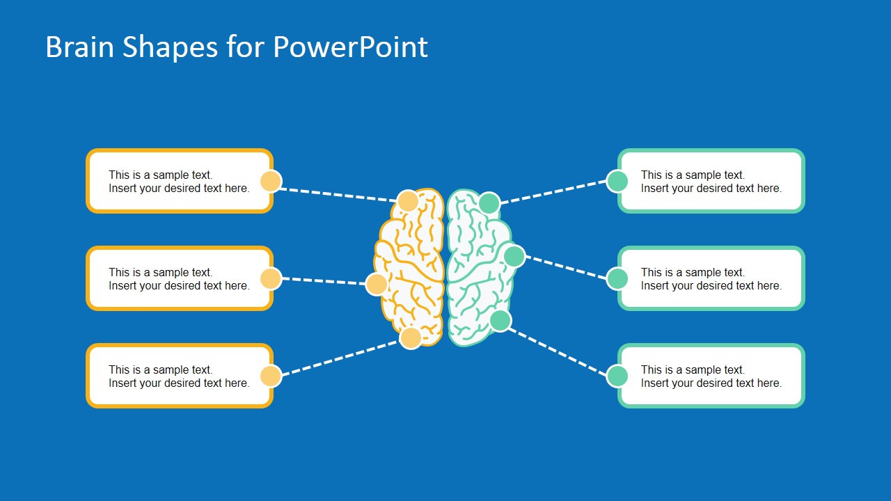 Head Brain Functions Template For PowerPoint