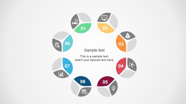 Multistep Circular Diagram Concept for PowerPoint