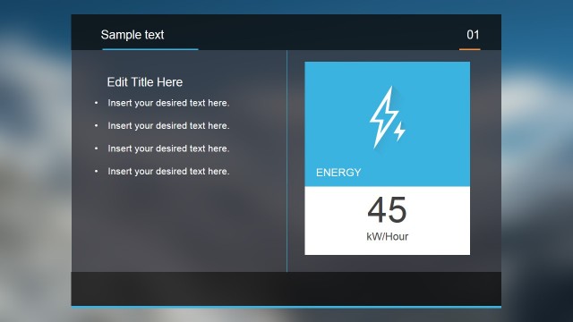 Modern Blur Concept PowerPoint Template