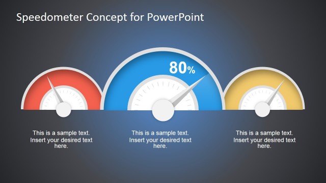 Speedometer Concept for PowerPoint Dashboard