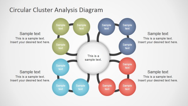 Cluster Analysis Concept Diagram for PowerPoint