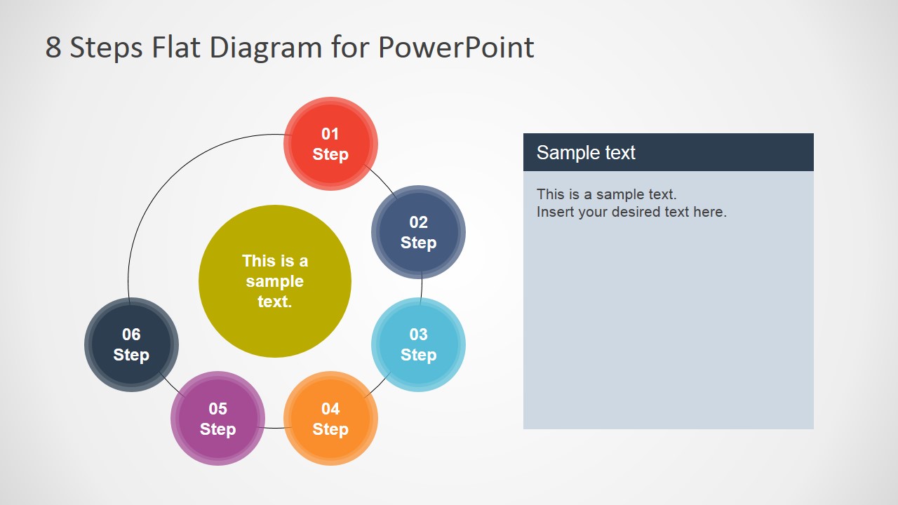 8 Step Flat Diagram for PowerPoint - SlideModel