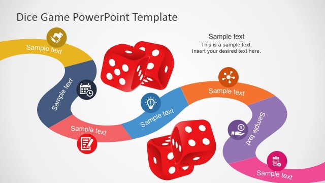 Blank Dice Text  Great PowerPoint ClipArt for Presentations